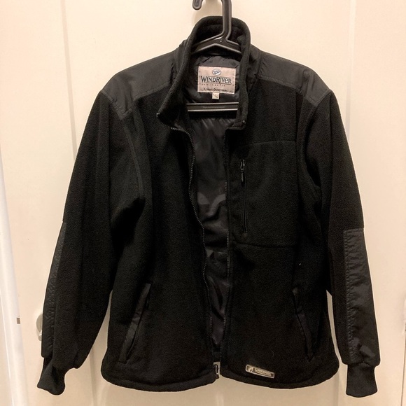WIND RIVER Sz L Fleece and Fabric Warm Jacket Utility Coat - Picture 1 of 10